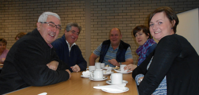 Parishioners at coffee morning